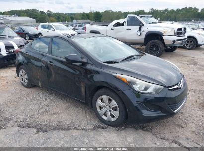 2016 HYUNDAI ELANTRA SE Black  Gasoline KMHDH4AE9GU490528 photo #1