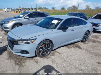 2022 HONDA ACCORD SPORT SPECIAL EDITION Light Blue  Gasoline 1HGCV1F4XNA056500 photo #3