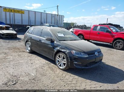 2016 VOLKSWAGEN GOLF SPORTWAGEN TSI SEL 4-DOOR Black  Gasoline 3VWC17AU8GM517572 photo #1