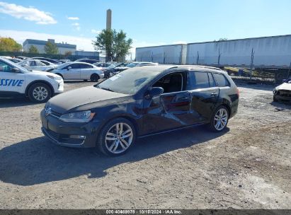 2016 VOLKSWAGEN GOLF SPORTWAGEN TSI SEL 4-DOOR Black  Gasoline 3VWC17AU8GM517572 photo #3