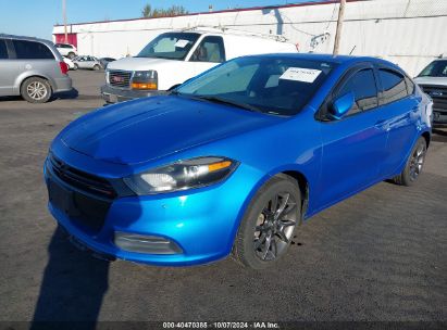 2015 DODGE DART SE Blue  Gasoline 1C3CDFAA2FD310927 photo #3