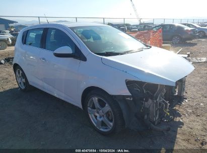 2014 CHEVROLET SONIC LTZ AUTO White  Gasoline 1G1JE6SB5E4231637 photo #1