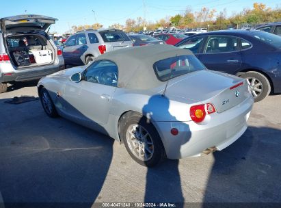 2003 BMW Z4 2.5I Silver  Gasoline 4USBT33463LS46399 photo #4