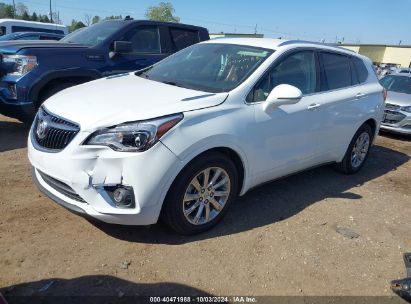 2020 BUICK ENVISION FWD ESSENCE White  Gasoline LRBFXCSAXLD032821 photo #3