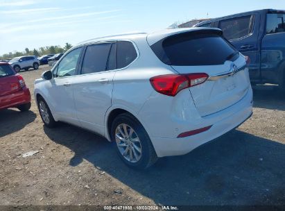 2020 BUICK ENVISION FWD ESSENCE White  Gasoline LRBFXCSAXLD032821 photo #4