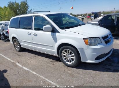 2014 DODGE GRAND CARAVAN SXT White sports v flexible fuel 2C4RDGCGXER478632 photo #1