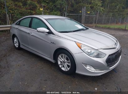 2011 HYUNDAI SONATA HYBRID Silver  Hybrid KMHEC4A41BA005996 photo #1