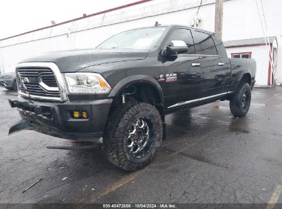 2016 RAM 3500 LONGHORN LIMITED Black  Diesel 3C63R3NL4GG226210 photo #3