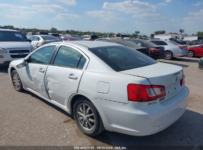 2012 MITSUBISHI GALANT FE White  Gasoline 4A32B2FF8CE008538 photo #4