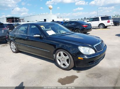 2004 MERCEDES-BENZ S 500 Black  Gasoline WDBNG75J14A431330 photo #1