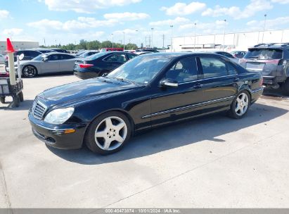 2004 MERCEDES-BENZ S 500 Black  Gasoline WDBNG75J14A431330 photo #3