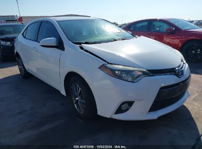 2016 TOYOTA COROLLA LE PLUS White  Gasoline 5YFBURHE4GP389159 photo #1