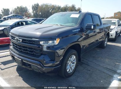 2024 CHEVROLET SILVERADO 1500 2WD  SHORT BED RST Gray  Gasoline 2GCPADED2R1147436 photo #3