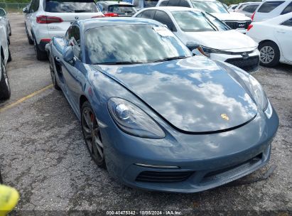 2017 PORSCHE 718 CAYMAN S Gray  Gasoline WP0AB2A83HS285114 photo #1