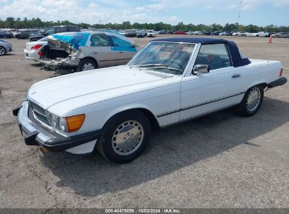 1987 MERCEDES-BENZ 560 SL White  Gasoline WDBBA48D1HA069613 photo #3