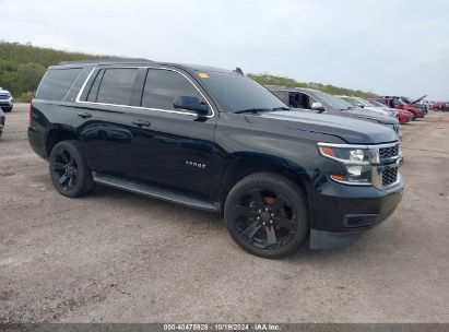 2019 CHEVROLET TAHOE LT Black  Gasoline 1GNSCBKC3KR161998 photo #1