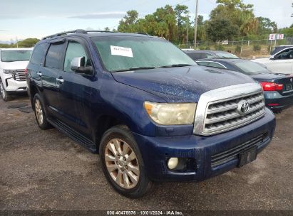 2008 TOYOTA SEQUOIA PLATINUM 5.7L V8 Blue  Gasoline 5TDBY67A58S000538 photo #1