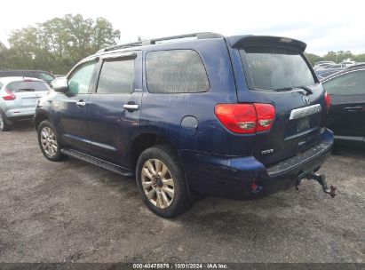 2008 TOYOTA SEQUOIA PLATINUM 5.7L V8 Blue  Gasoline 5TDBY67A58S000538 photo #4