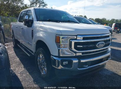 2022 FORD F-250 LARIAT White  Diesel 1FT8W2BT8NEC83472 photo #1