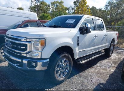 2022 FORD F-250 LARIAT White  Diesel 1FT8W2BT8NEC83472 photo #3