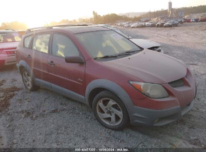 2003 PONTIAC VIBE Maroon  Gasoline 5Y2SL628X3Z401707 photo #1