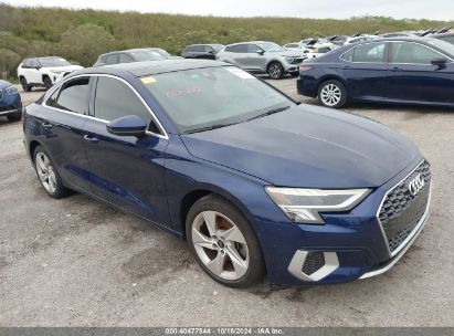 2023 AUDI A3 PREMIUM 40 TFSI FRONT-WHEEL DRIVE S TRONIC Blue  Gasoline WAUAUDGY0PA044271 photo #1