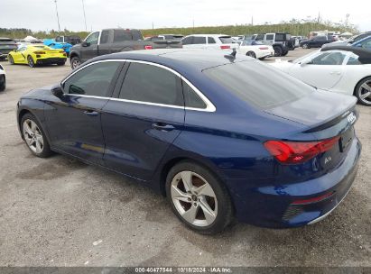 2023 AUDI A3 PREMIUM 40 TFSI FRONT-WHEEL DRIVE S TRONIC Blue  Gasoline WAUAUDGY0PA044271 photo #4