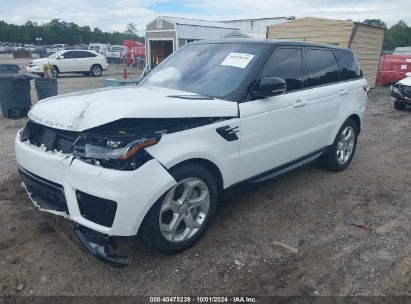 2019 LAND ROVER RANGE ROVER SPORT HSE White  Gasoline SALWR2RV2KA420360 photo #3