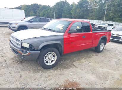 2002 DODGE DAKOTA Red  Gasoline 1B7GL12X92S578109 photo #3