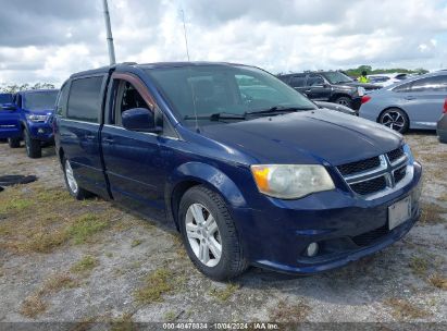 2013 DODGE GRAND CARAVAN CREW Blue  Flexible Fuel 2C4RDGEG7CR149042 photo #1