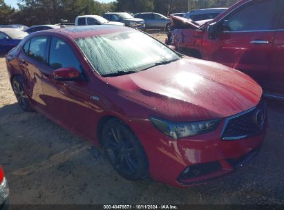 2019 ACURA TLX TECH   A-SPEC PKGS/W/A-SPEC PKG RED LEATHER Red  Gasoline 19UUB1F61KA002903 photo #1