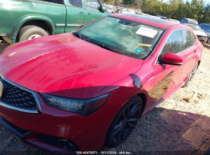 2019 ACURA TLX TECH   A-SPEC PKGS/W/A-SPEC PKG RED LEATHER Red  Gasoline 19UUB1F61KA002903 photo #3