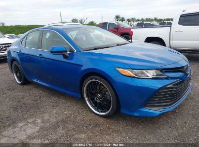 2019 TOYOTA CAMRY LE Blue  Gasoline 4T1B11HKXKU297433 photo #1