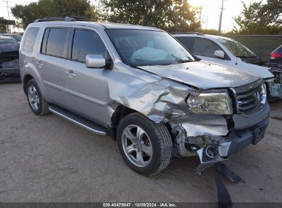 2013 HONDA PILOT EX-L Silver  Gasoline 5FNYF3H53DB024187 photo #1