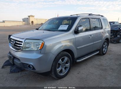 2013 HONDA PILOT EX-L Silver  Gasoline 5FNYF3H53DB024187 photo #3