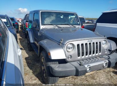 2018 JEEP WRANGLER JK SAHARA 4X4 Gray  Flexible Fuel 1C4GJWBG4JL925504 photo #1