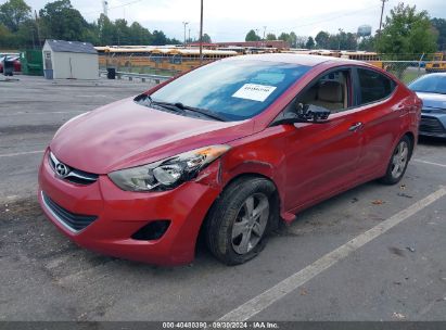 2013 HYUNDAI ELANTRA GLS Red  Gasoline KMHDH4AE6DU710705 photo #3