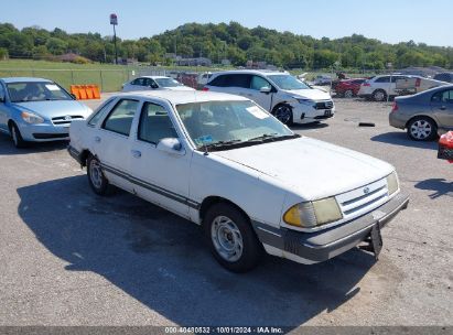 1986 FORD TEMPO GL White  Gasoline 1FABP22X5GK242183 photo #1