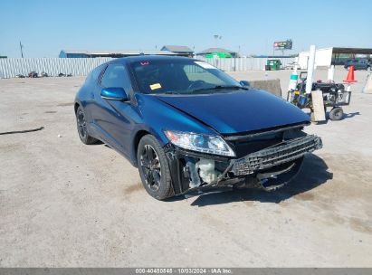 2014 HONDA CR-Z EX Blue  Hybrid JHMZF1D6XES001595 photo #1