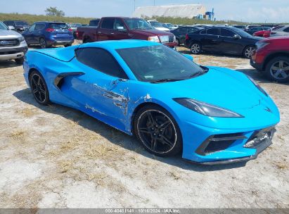 2022 CHEVROLET CORVETTE STINGRAY RWD  2LT Blue  Gasoline 1G1YB2D40N5120440 photo #1