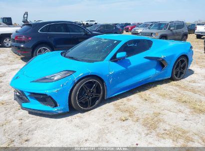 2022 CHEVROLET CORVETTE STINGRAY RWD  2LT Blue  Gasoline 1G1YB2D40N5120440 photo #3