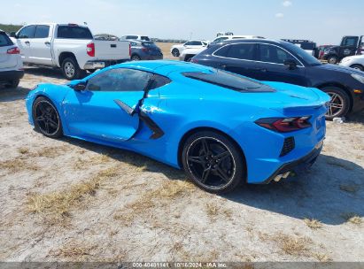 2022 CHEVROLET CORVETTE STINGRAY RWD  2LT Blue  Gasoline 1G1YB2D40N5120440 photo #4