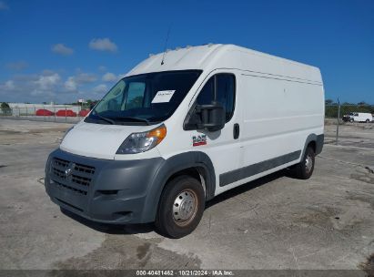 2018 RAM PROMASTER 2500 HIGH ROOF 159 WB White  Flexible Fuel 3C6TRVDG8JE107191 photo #3