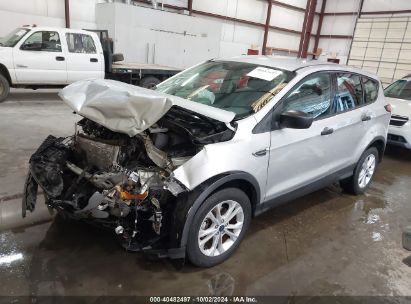 2017 FORD ESCAPE S Silver  Gasoline 1FMCU0F72HUD87396 photo #3