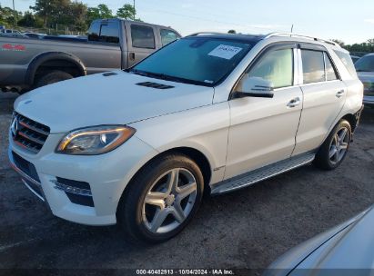 2015 MERCEDES-BENZ ML 350 White  Gasoline 4JGDA5JB0FA486688 photo #3