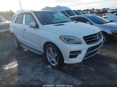 2015 MERCEDES-BENZ ML 350 White  Gasoline 4JGDA5JB0FA486688 photo #1