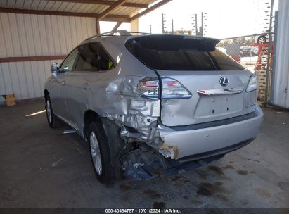 2012 LEXUS RX 450H Silver  Hybrid JTJBC1BA5C2430883 photo #4