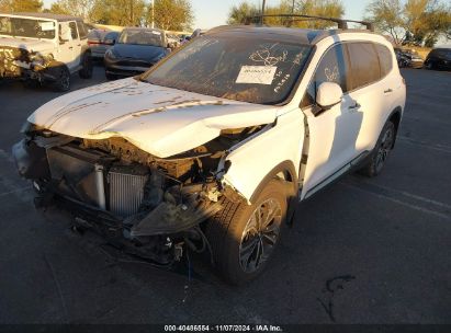 2020 HYUNDAI SANTA FE LIMITED 2.0T White  Gasoline 5NMS5CAA6LH234974 photo #3