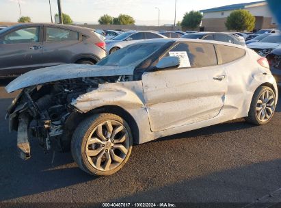 2015 HYUNDAI VELOSTER RE:FLEX White  Gasoline KMHTC6AD5FU221390 photo #3