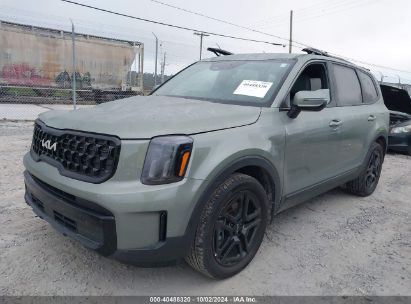 2024 KIA TELLURIDE EX X-LINE Gray  Gasoline 5XYP3DGCXRG460318 photo #3